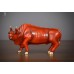 Brass 5 bull ornament 